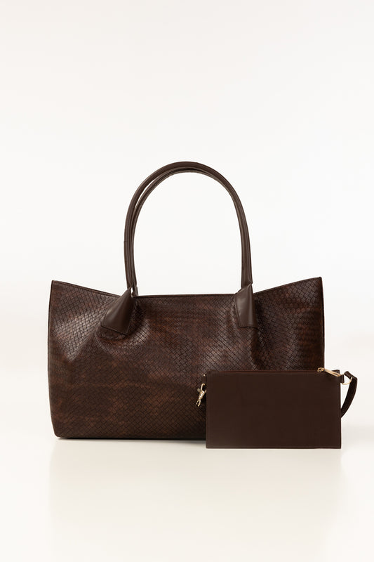 Dark Brown Tote Bag IBS-TTB25-077