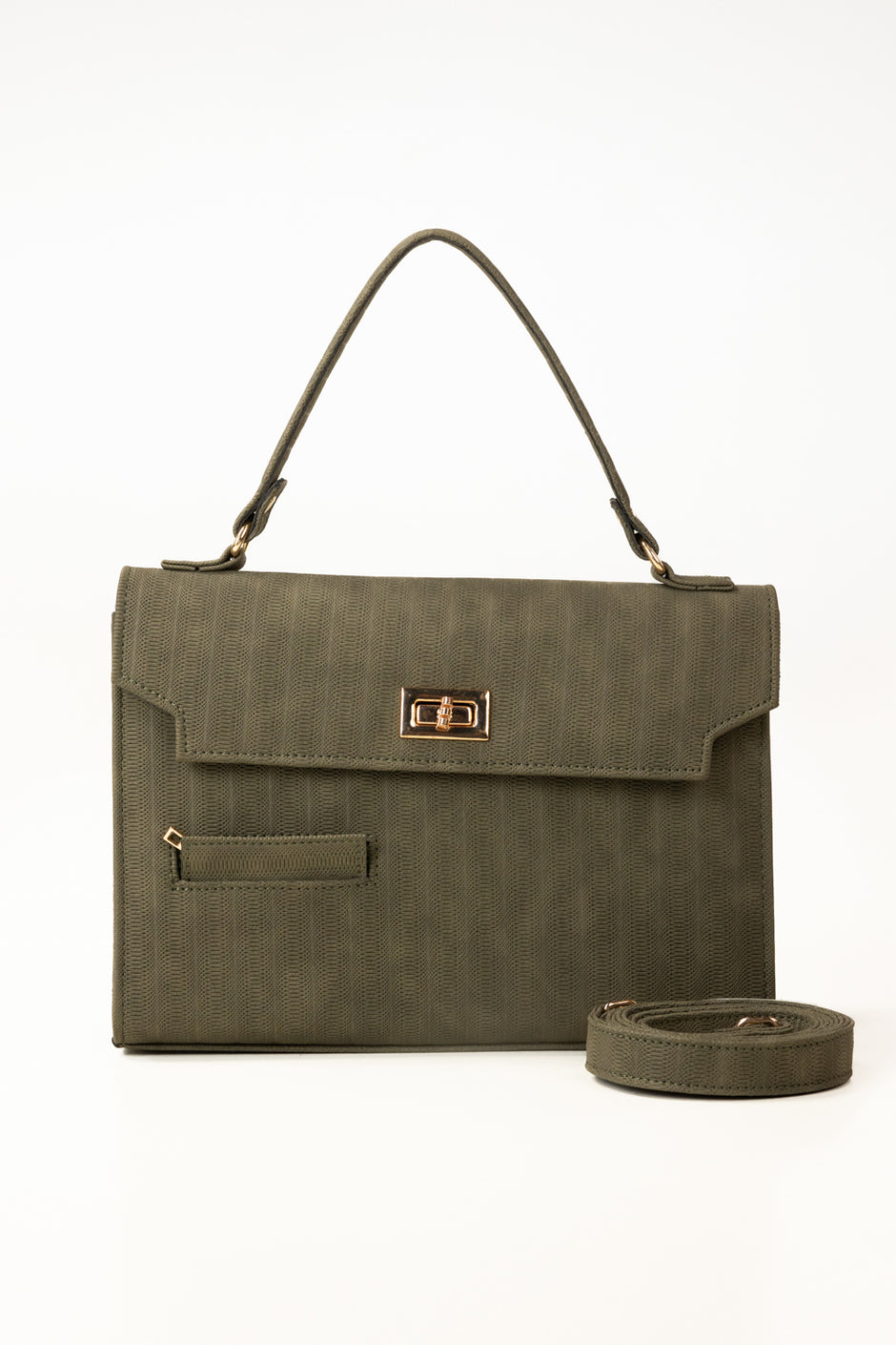 Olive Green Handbag IBS-HDB26-011