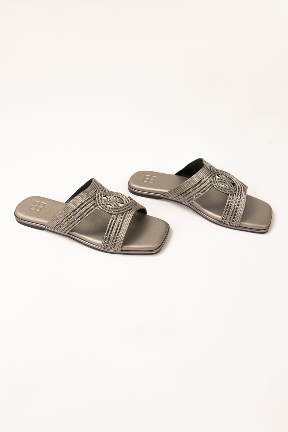 Gun Metal Slippers