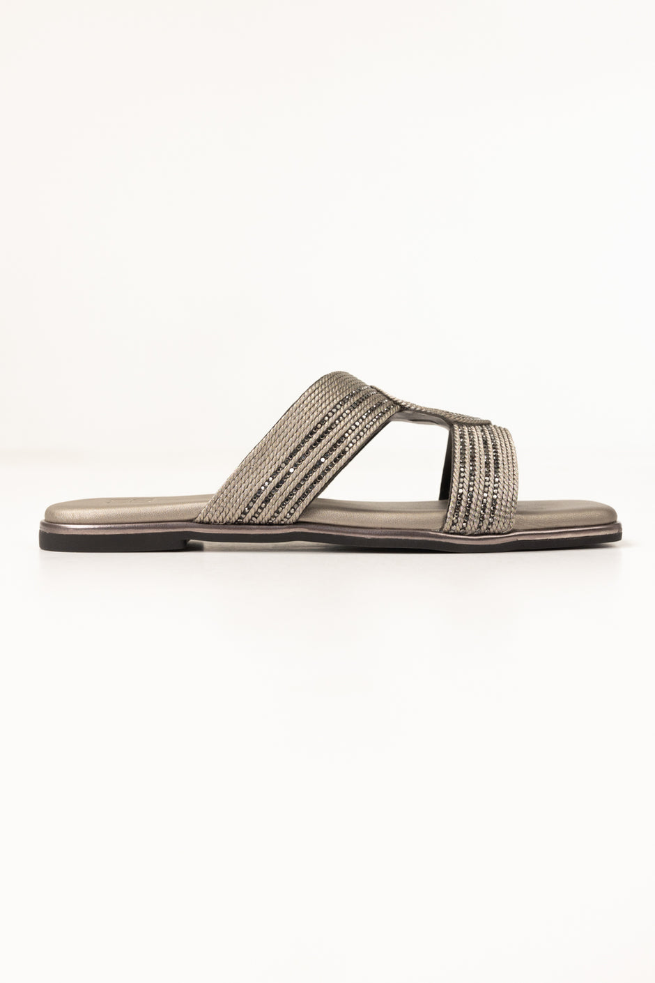 Gun Metal Slippers