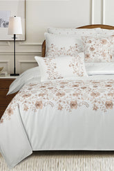 Afterglow T-400 Embroidered Quilt Cover Set