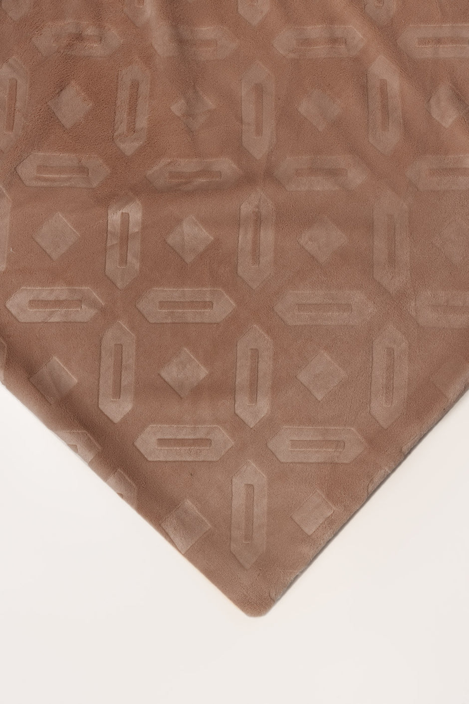 Almond Double Ply Fleece Throw