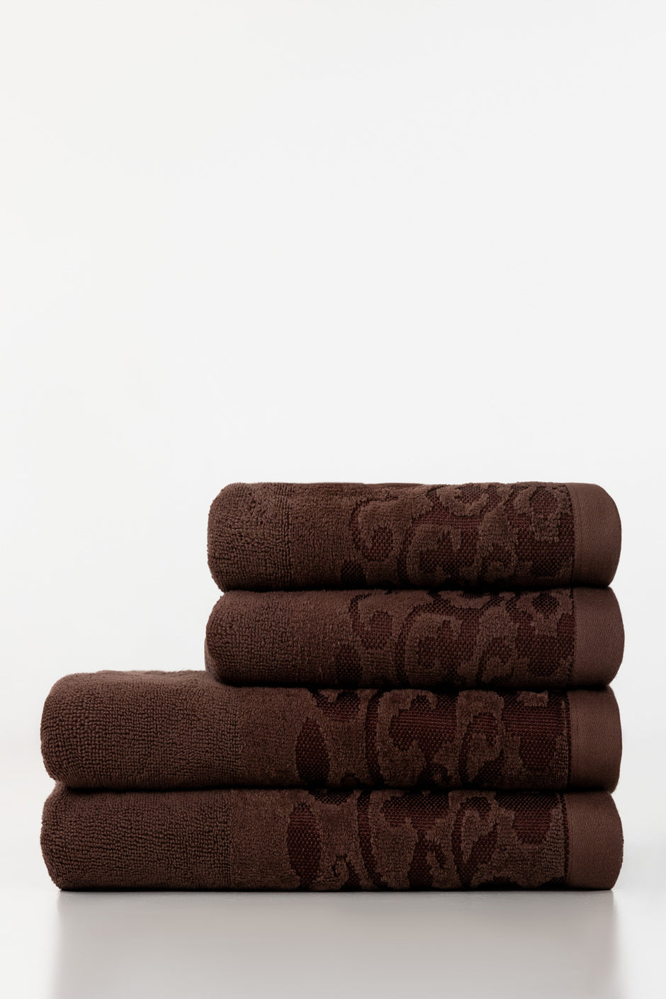Aztec 4pcs Jacquard Dyed Towel Set