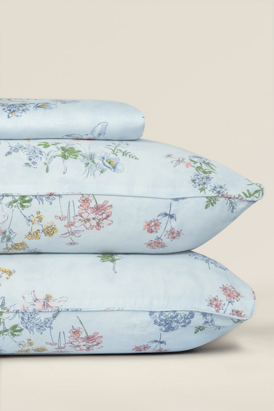 Azure bud T-300 Bed Sheet Set