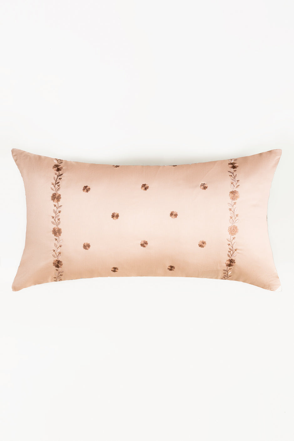 Beige T-400 Embroidered Deck Cushion Cover