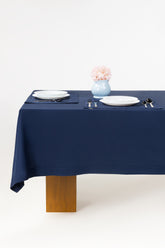 Blue Cube Dobby Table Cover