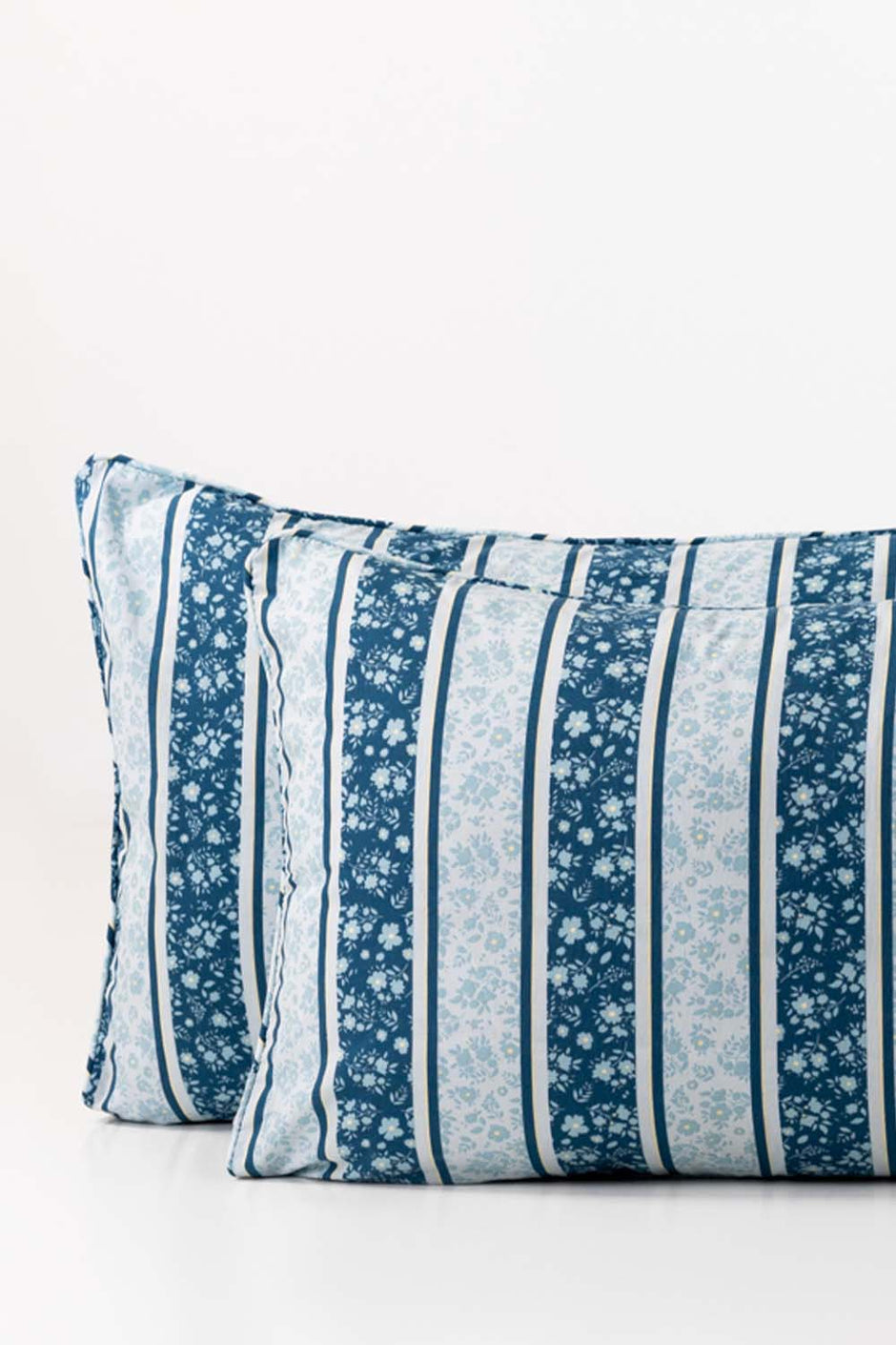 Blue Patch Pillow Cover Set
