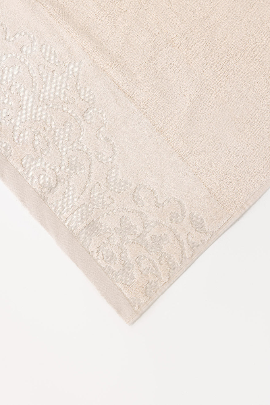 Bone Jacquard Dyed Towel