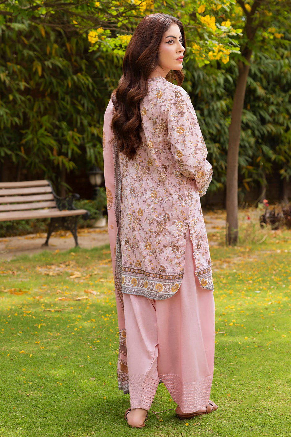 3 Piece Printed Suit
