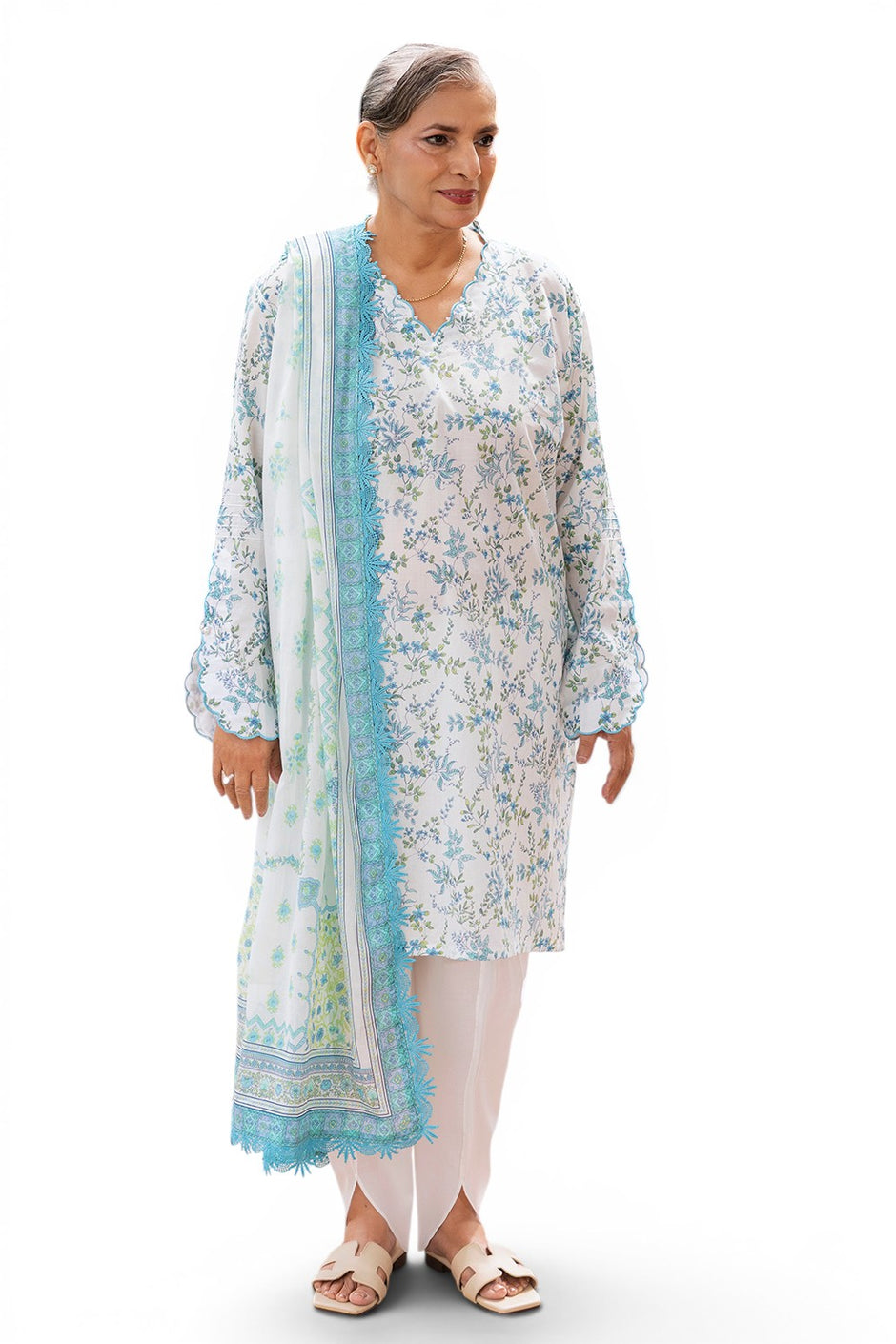 3 Piece Printed Suit