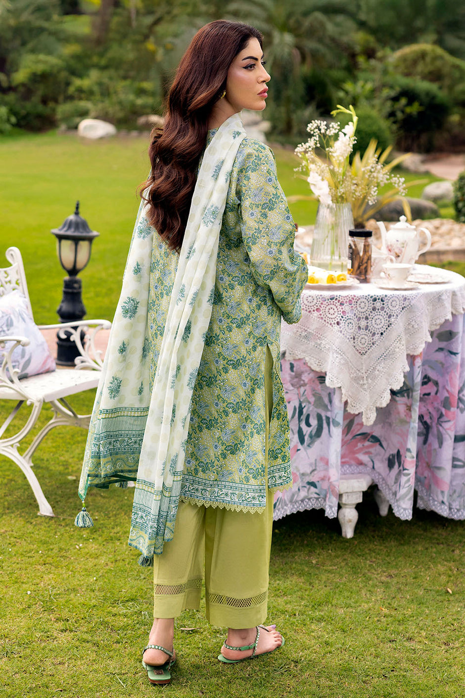 3 Piece Printed Suit