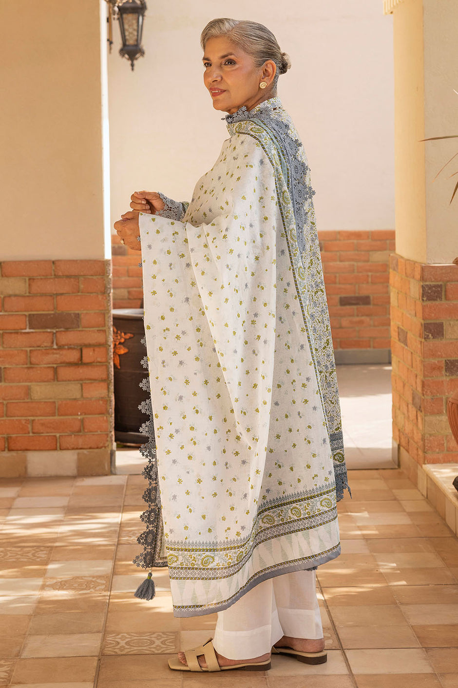 3 Piece Printed Suit