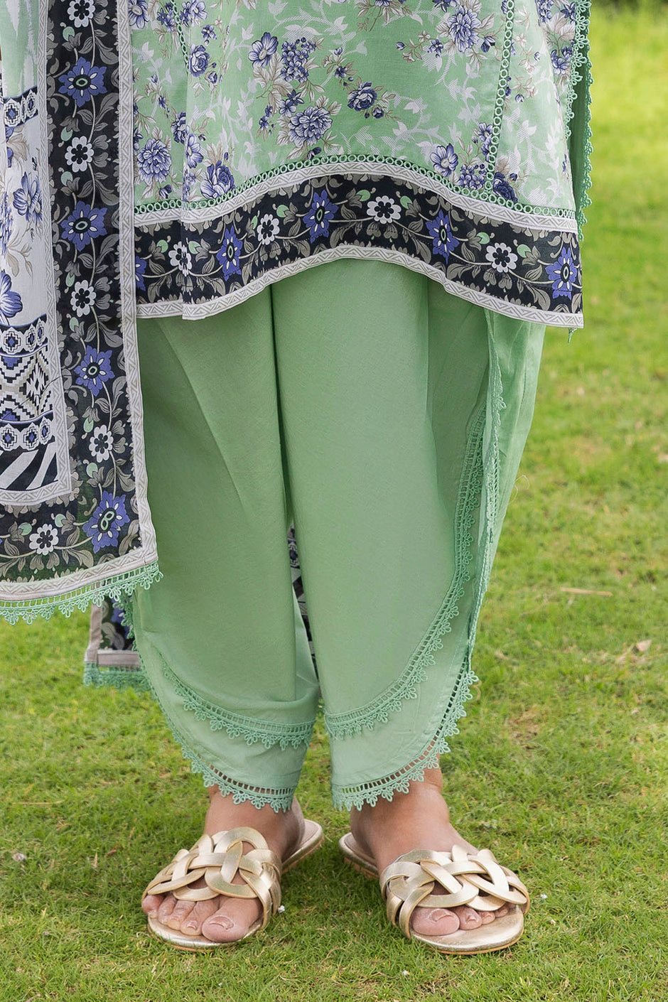3 Piece Printed Suit