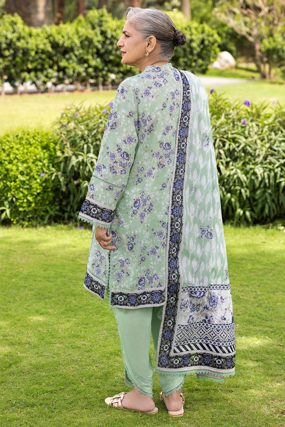 3 Piece Printed Suit