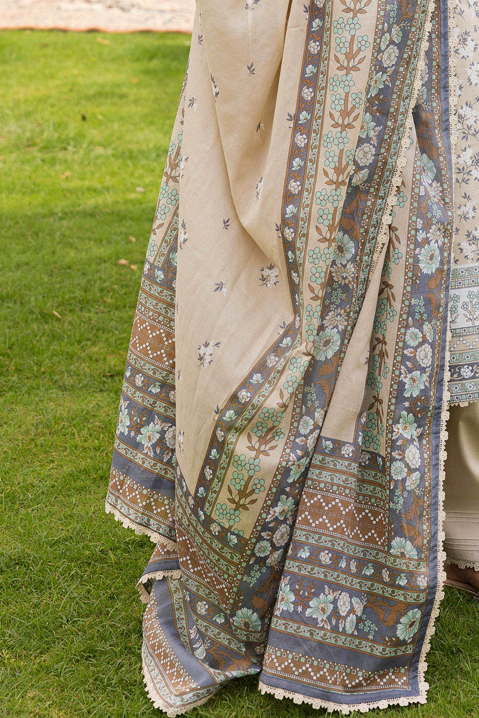 3 Piece Printed Suit