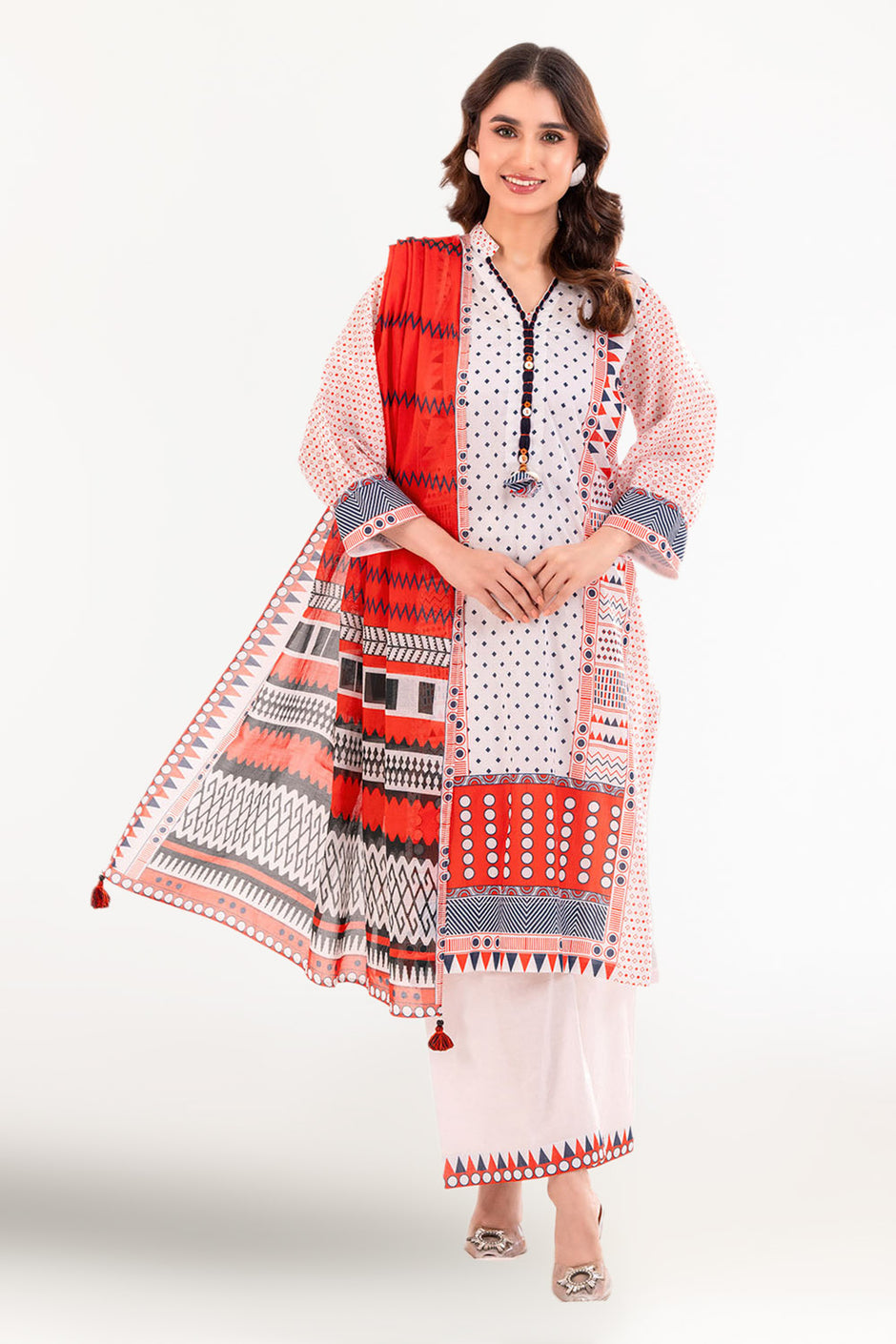 3 Piece Printed Lawn Suit with Dupatta CLP-52230