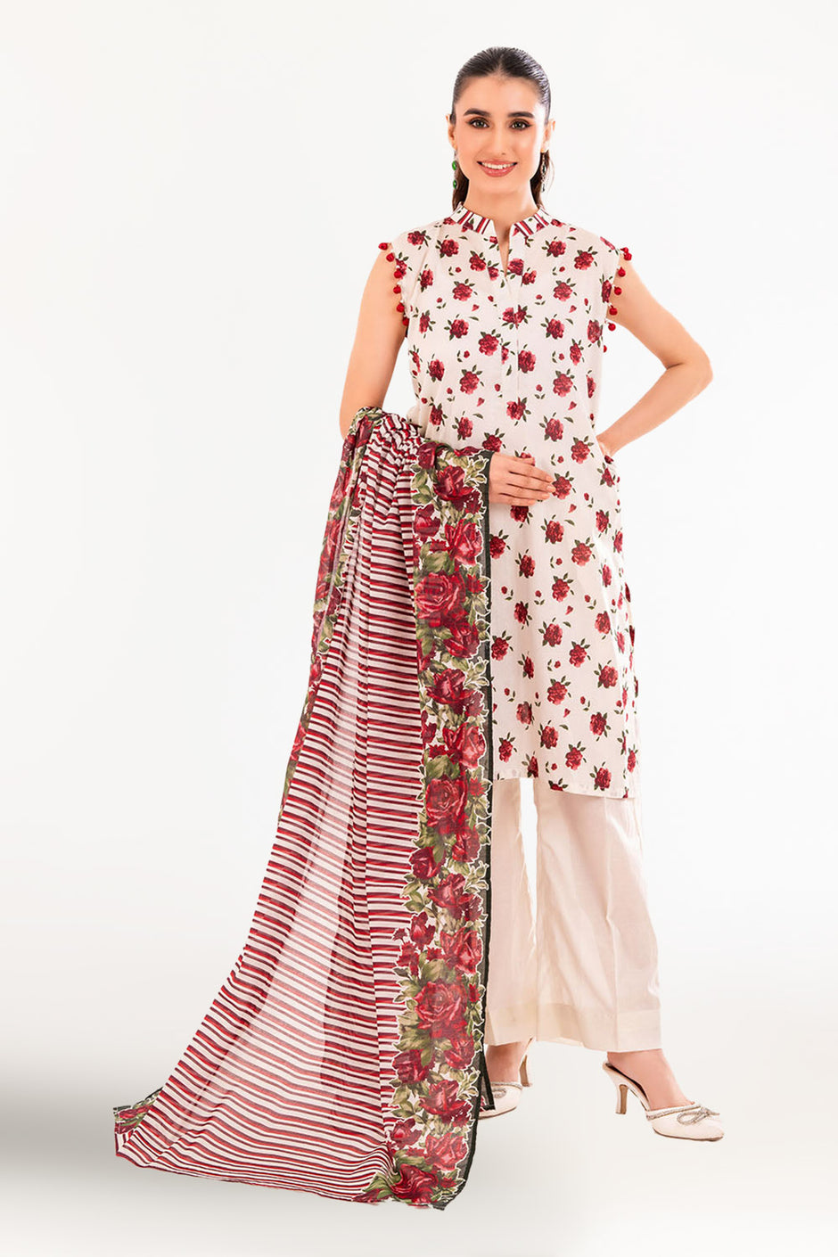 3 Piece Printed Lawn Suit with Dupatta CLP-52238