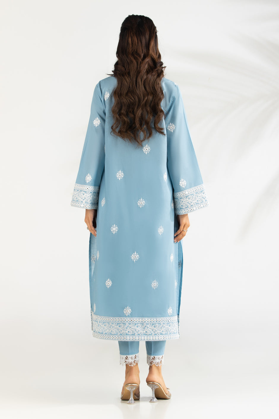 Cambric Embroidered Co-Ord Set