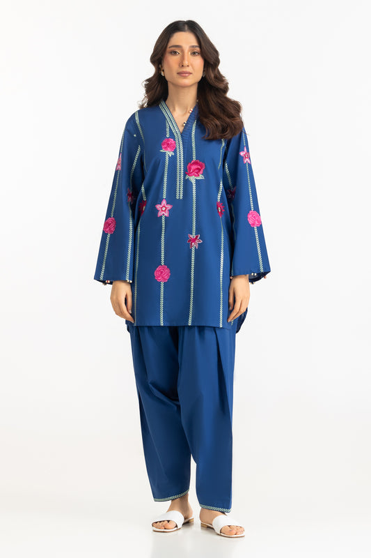 Cambric Embroidered Co-Ord Set IPST-77491