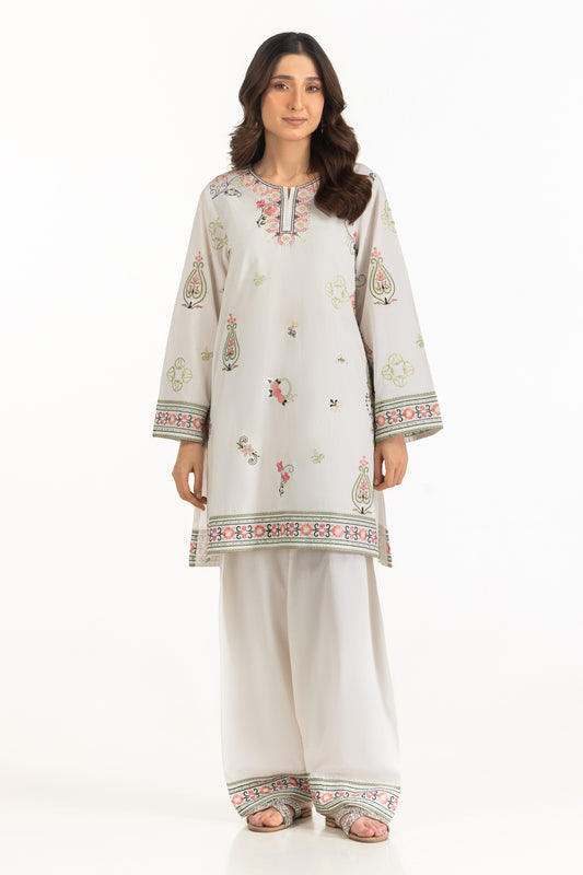 Cambric Embroidered Co-Ord Set IPST-77578