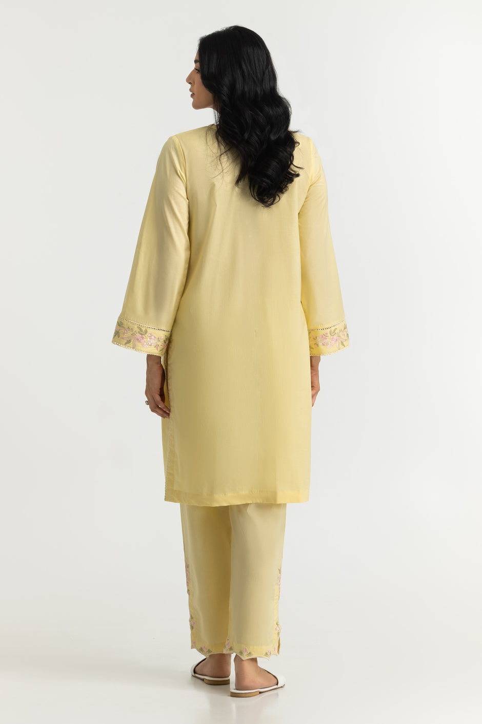 Cambric Embroidered Co-Ord Set