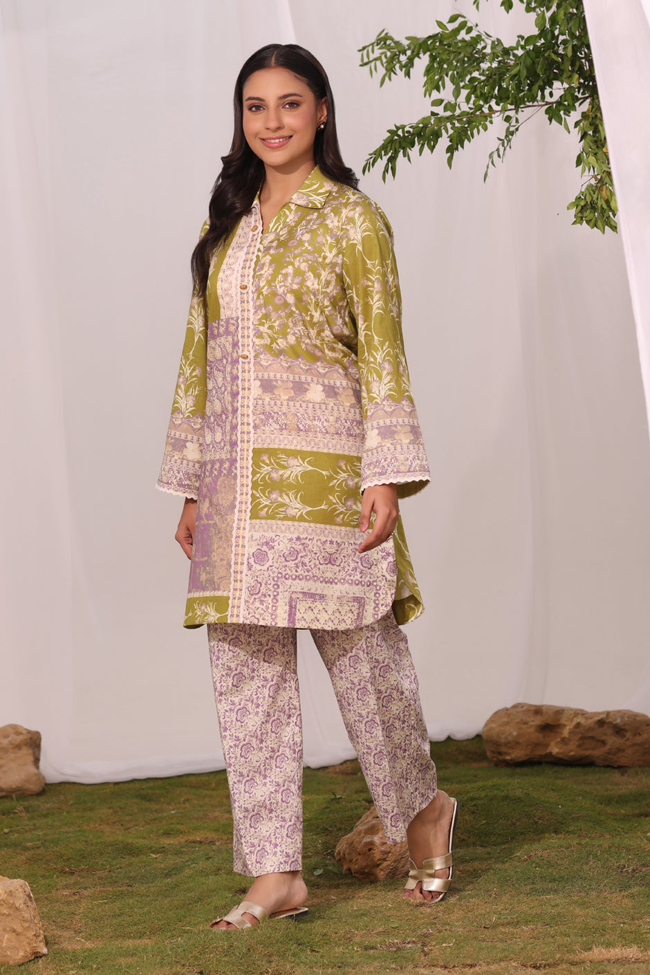 Cambric Printed Co-Ord Set