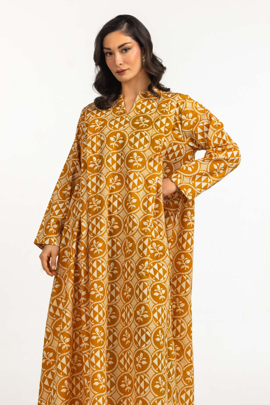 Cambric Printed Long Shirt