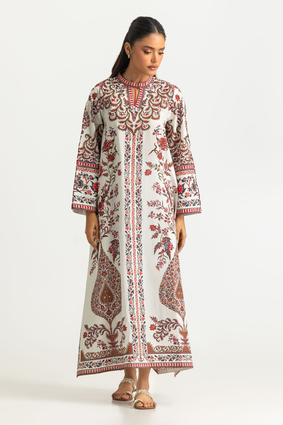 Cambric Printed Long Shirt