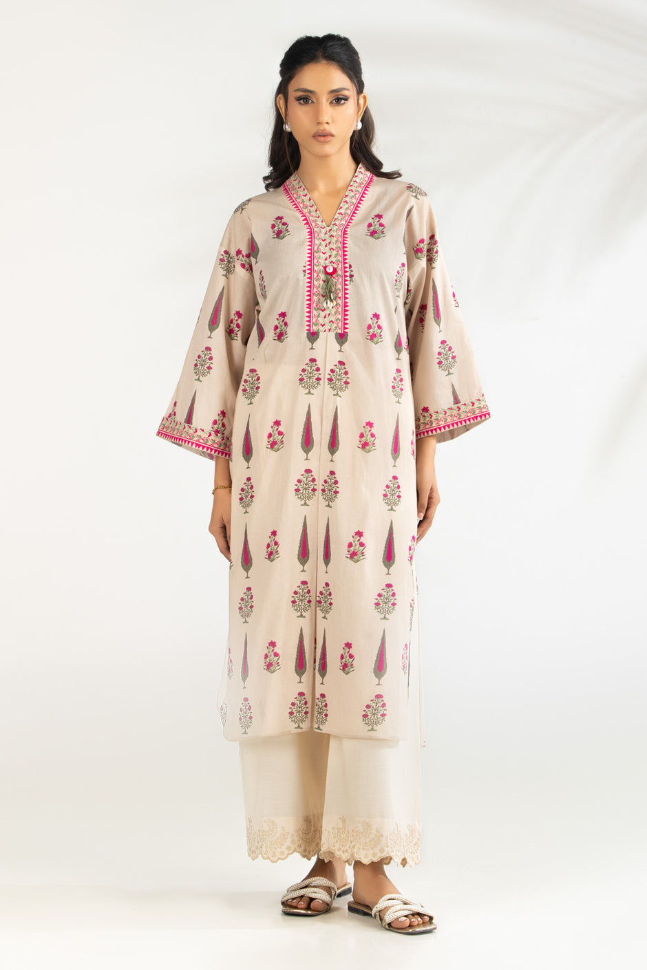 Cambric Printed Shirt IPS-77125