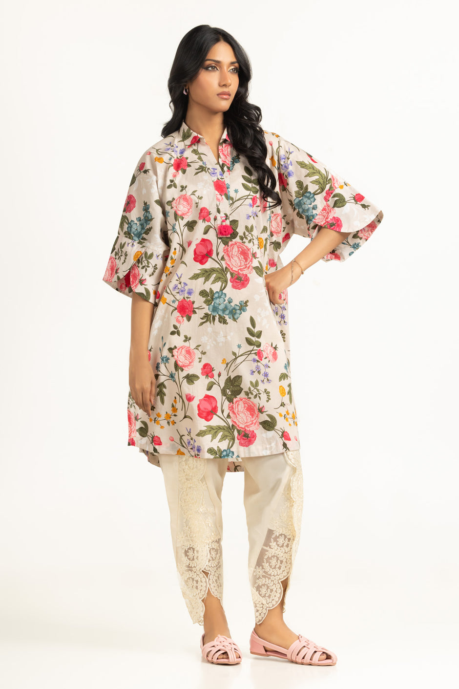 Cambric Printed Shirt IPS-77129