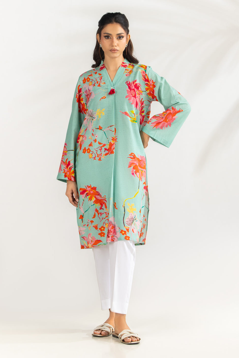 Cambric Printed Shirt IPS-77146