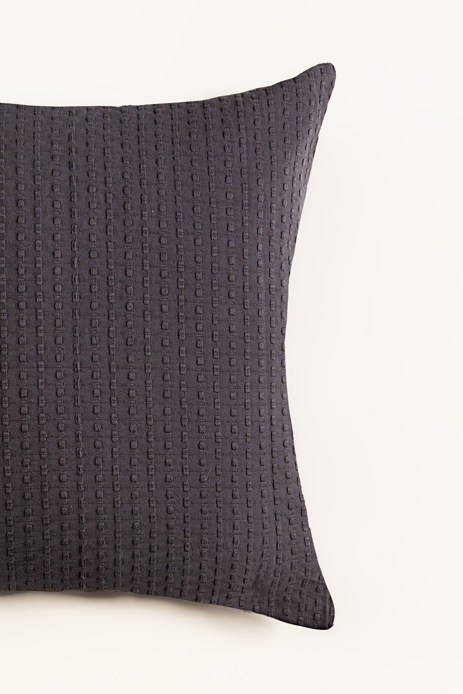 Charcoal Grey Dyed Square Cushion