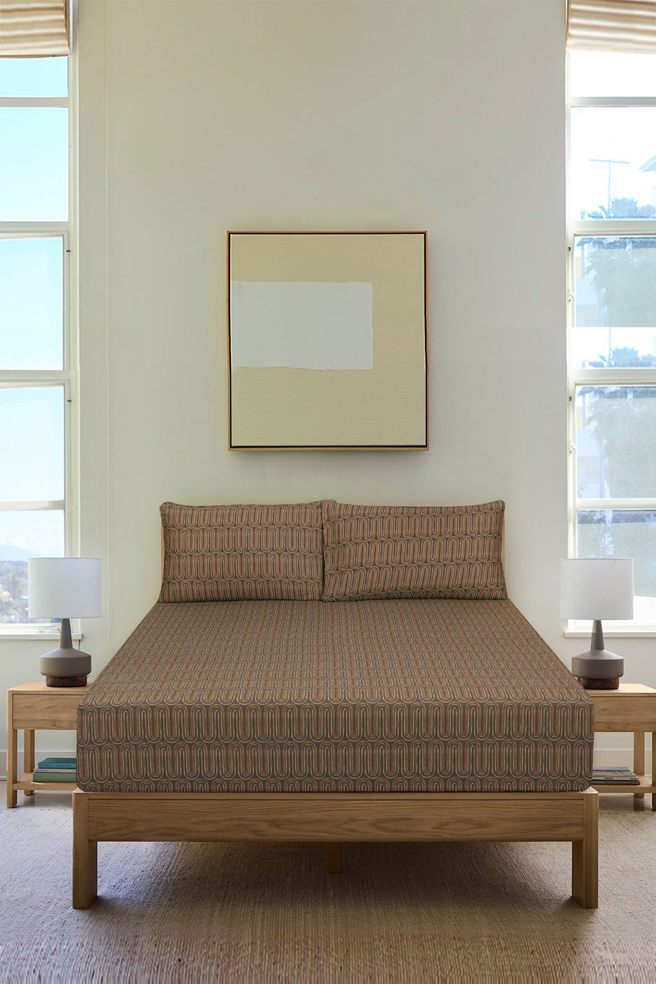 Cobblestone Fitted Sheet Set