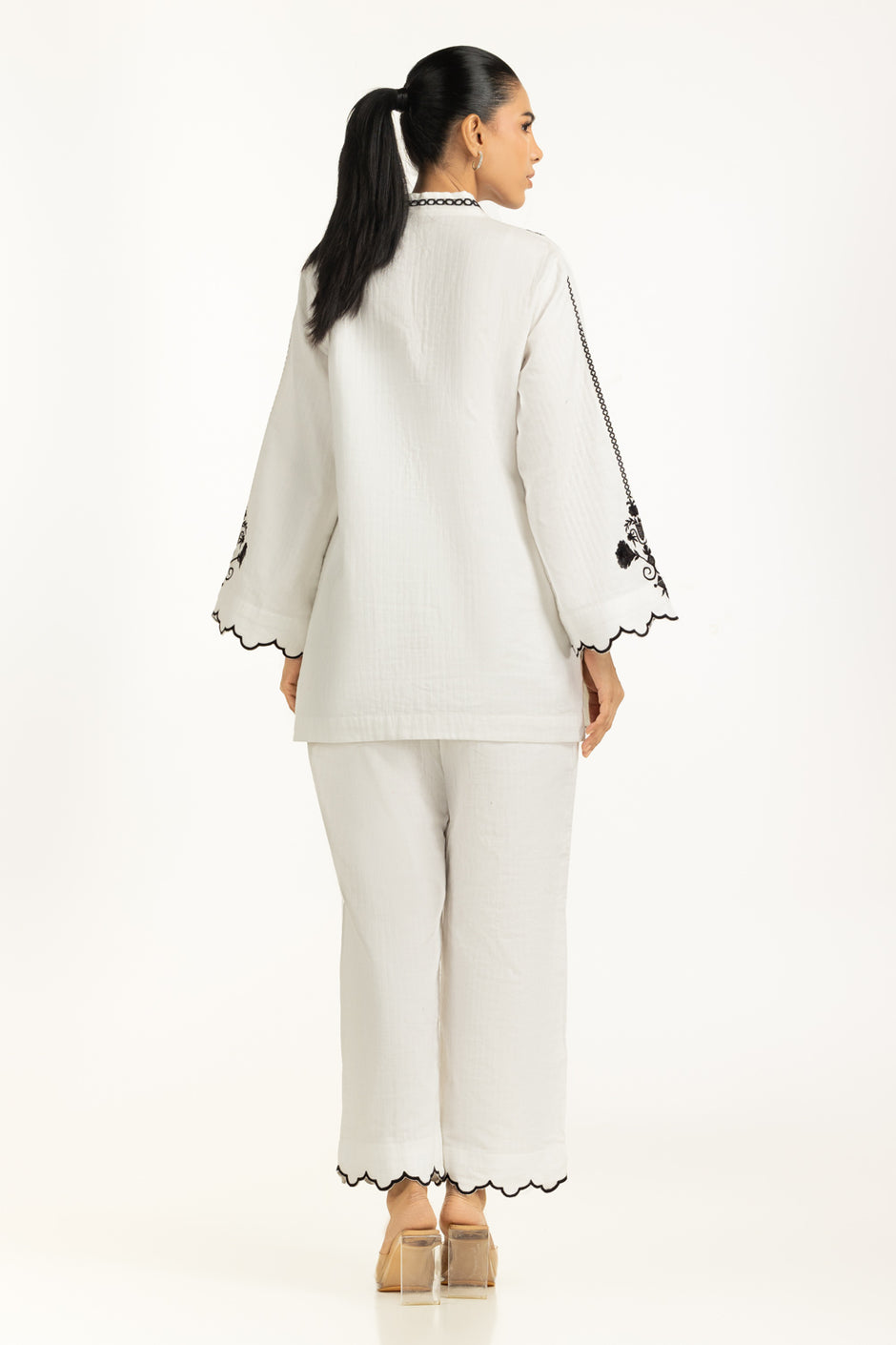 Cotton Embroidered Co-Ord Set
