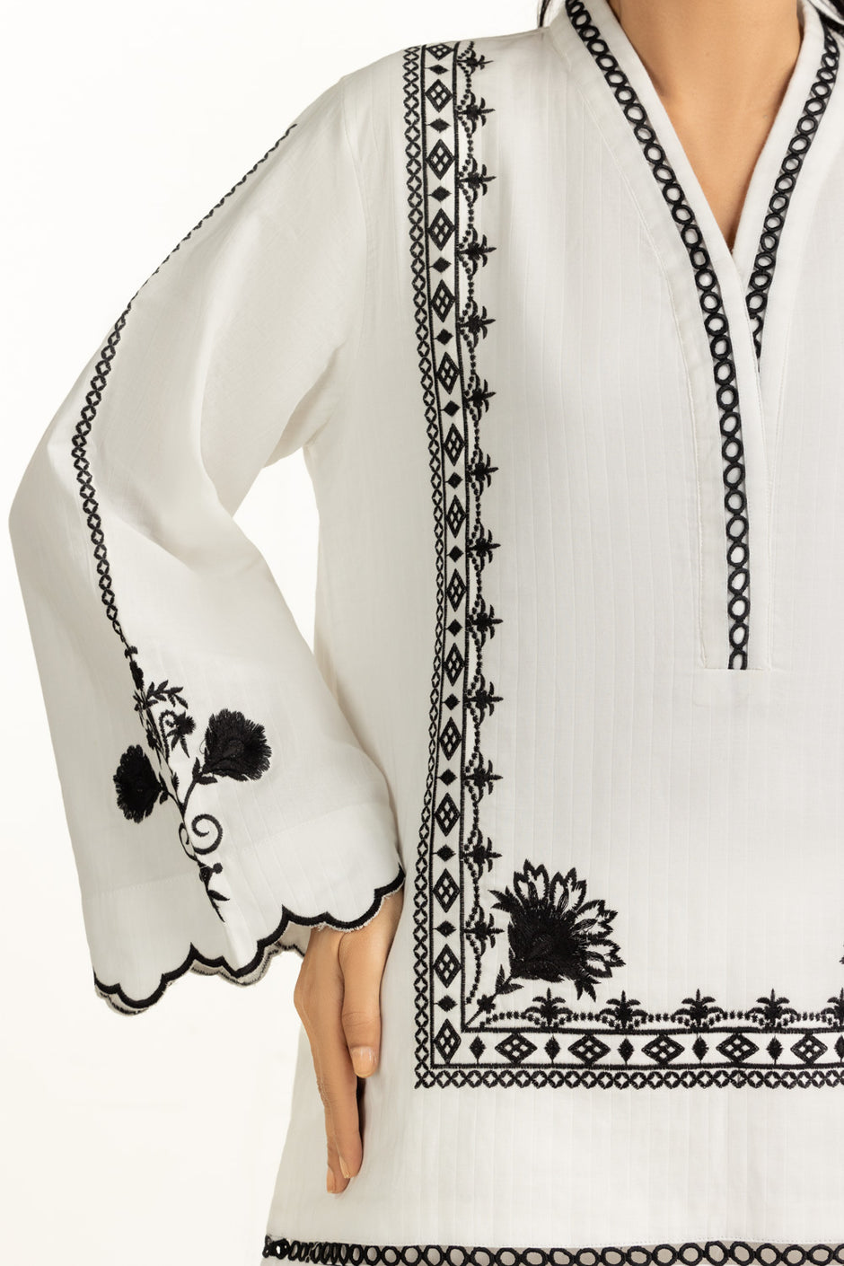 Cotton Embroidered Co-Ord Set