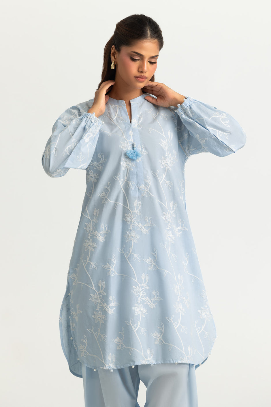 Cotton Embroidered Co-Ord Set