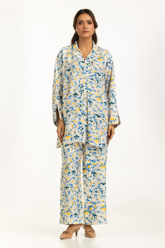 Cotton Nylon Printed Co-Ord Set IPST-55173