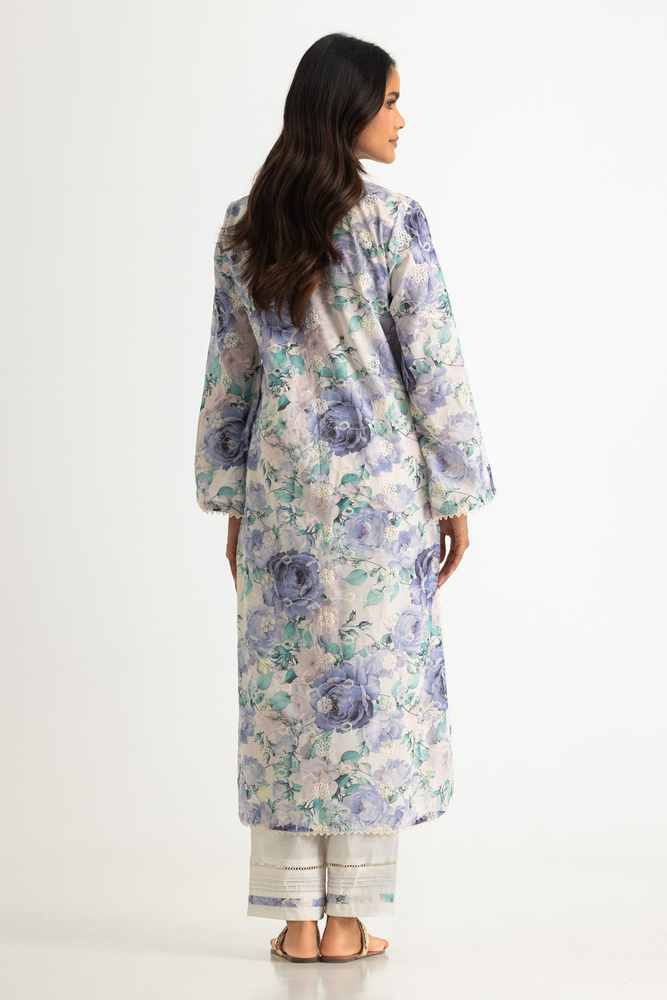 Cotton Printed Co-Ord Set With Embroidered