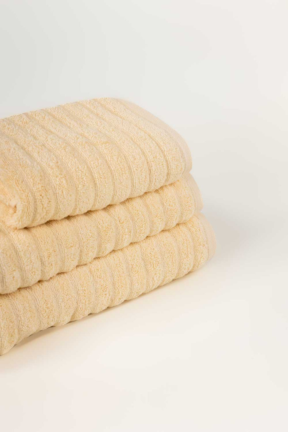 Cream Combed Plain Towel