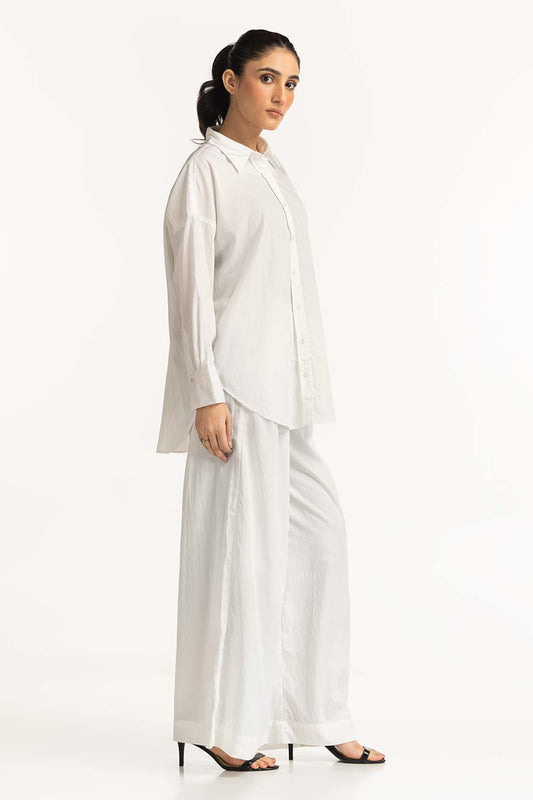 Creased Effect Button Down Shirt WM-CS-SS24-080