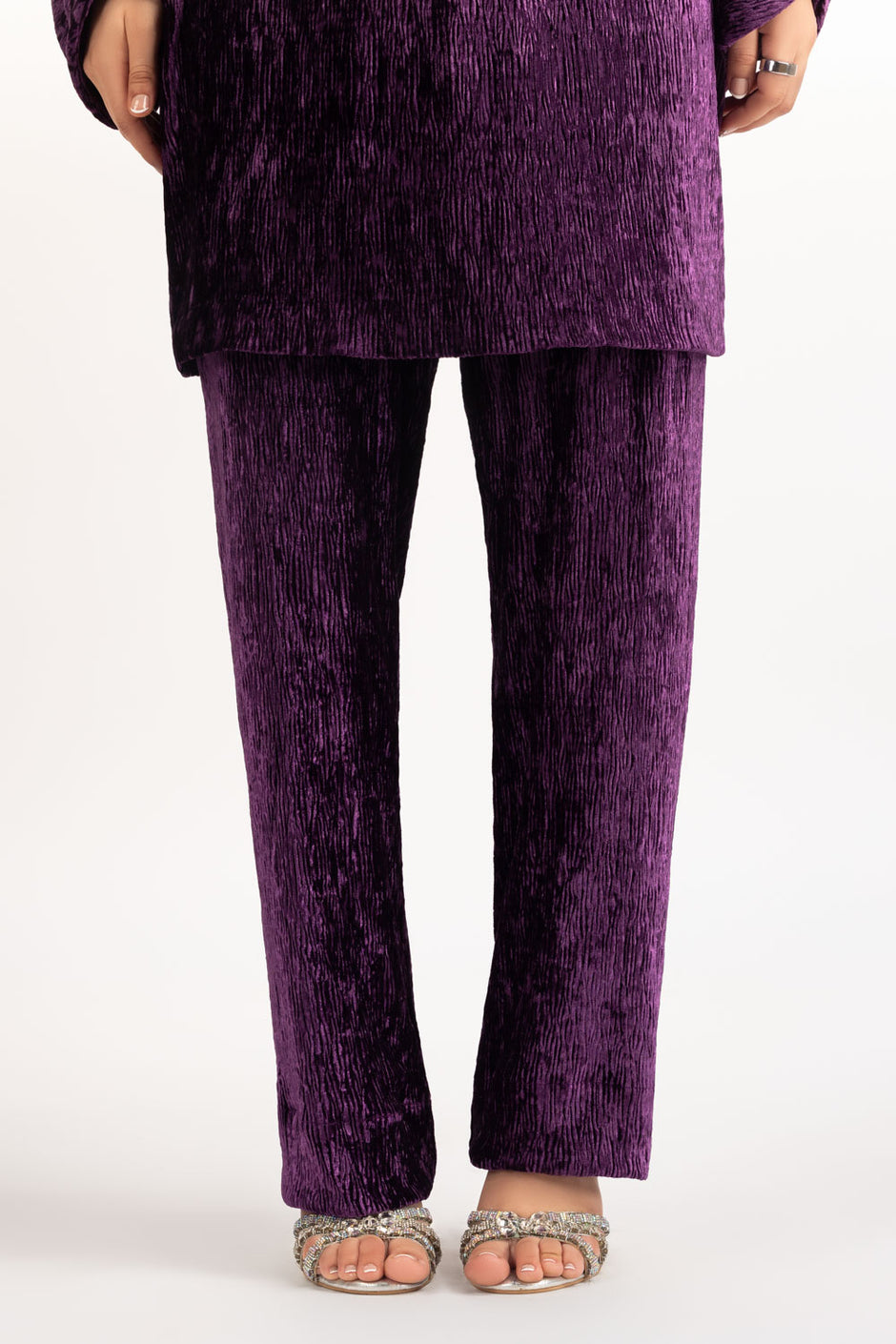 Crinkle Velvet Co-Ord Set