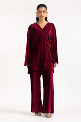 Crinkle Velvet Co-Ord Set IPST-55164