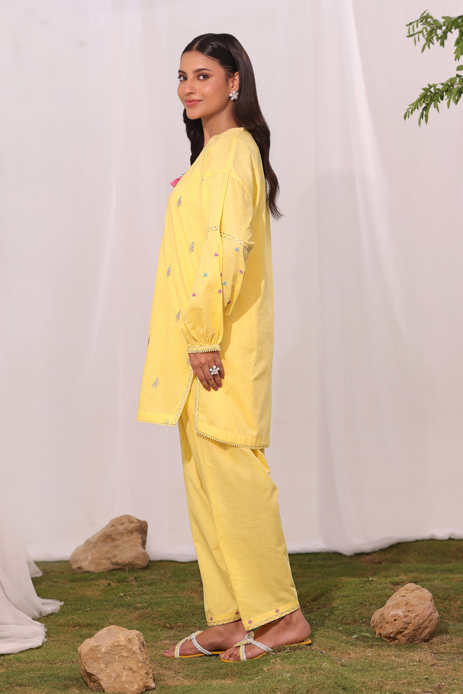 Cross Hatch Embroidered Co-Ord Set