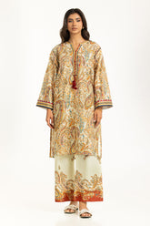 Cross Slub Printed Co-Ord Set IPST-55017