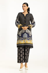 Cross Slub Printed Co-Ord Set IPST-55032