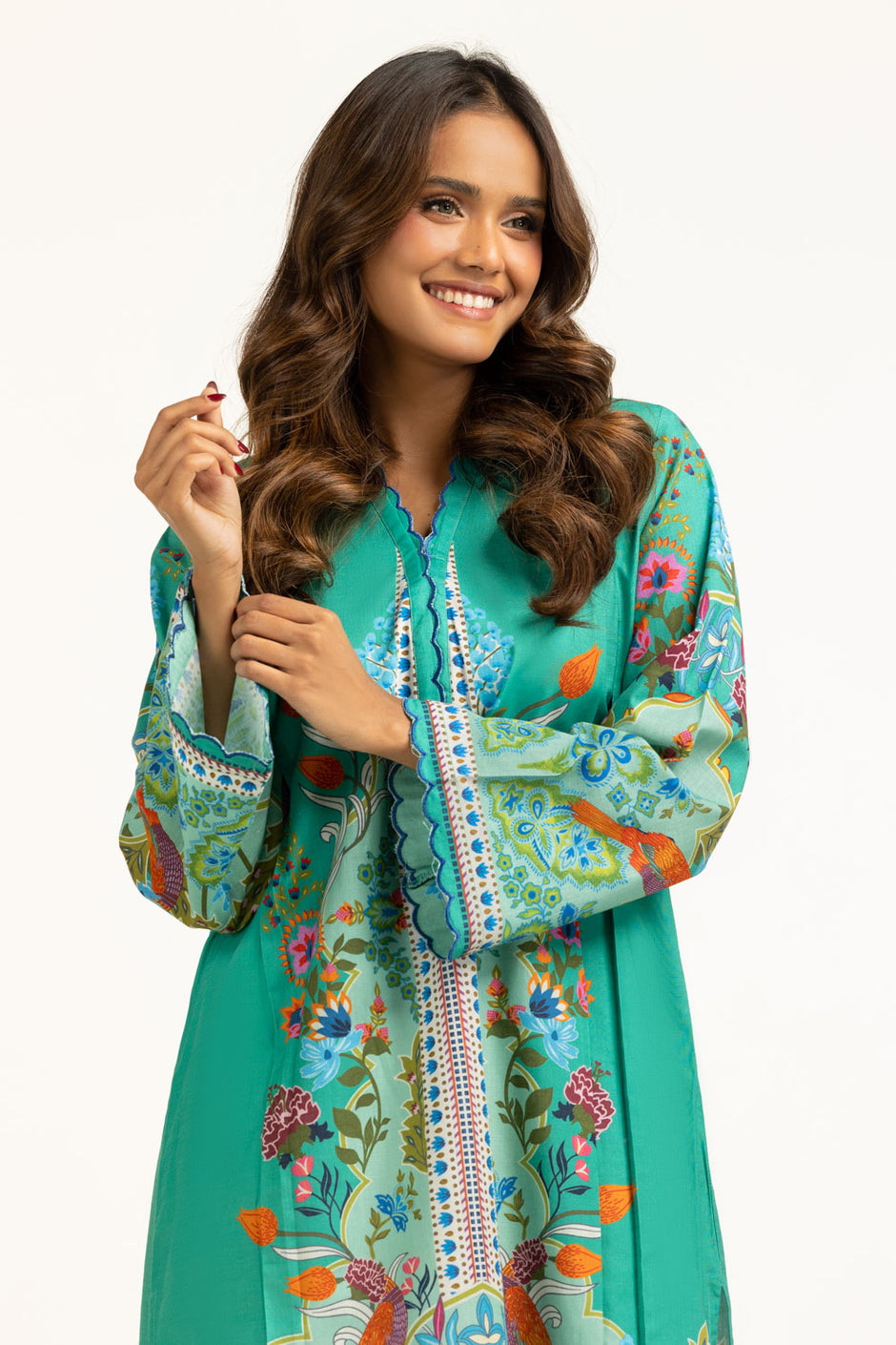 Cross Slub Printed Shirt