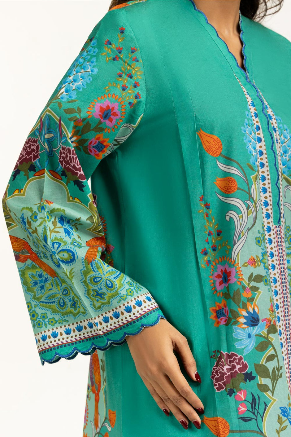 Cross Slub Printed Shirt
