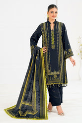 3 Piece Digital Printed Linen Khaddar Suit with Dupatta SC-52003