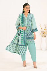 3 Piece Digital Printed Linen Khaddar Suit with Dupatta SC-52005