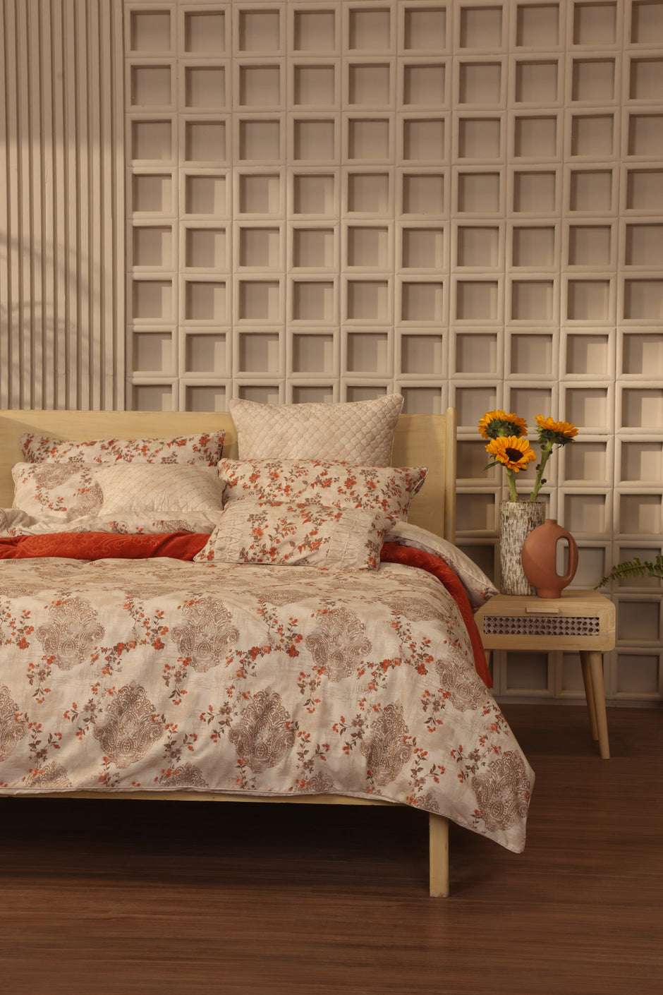 Damask Bloom Quilt Cover Set